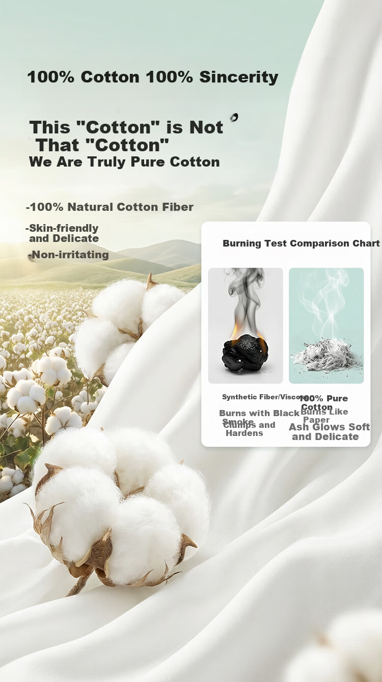 JD Jingzao Facial Cleansing Wipes 80 Sheets * 6 Packs Disposable 100% Cotton Soft Towels Face Towels 20*20CM 1