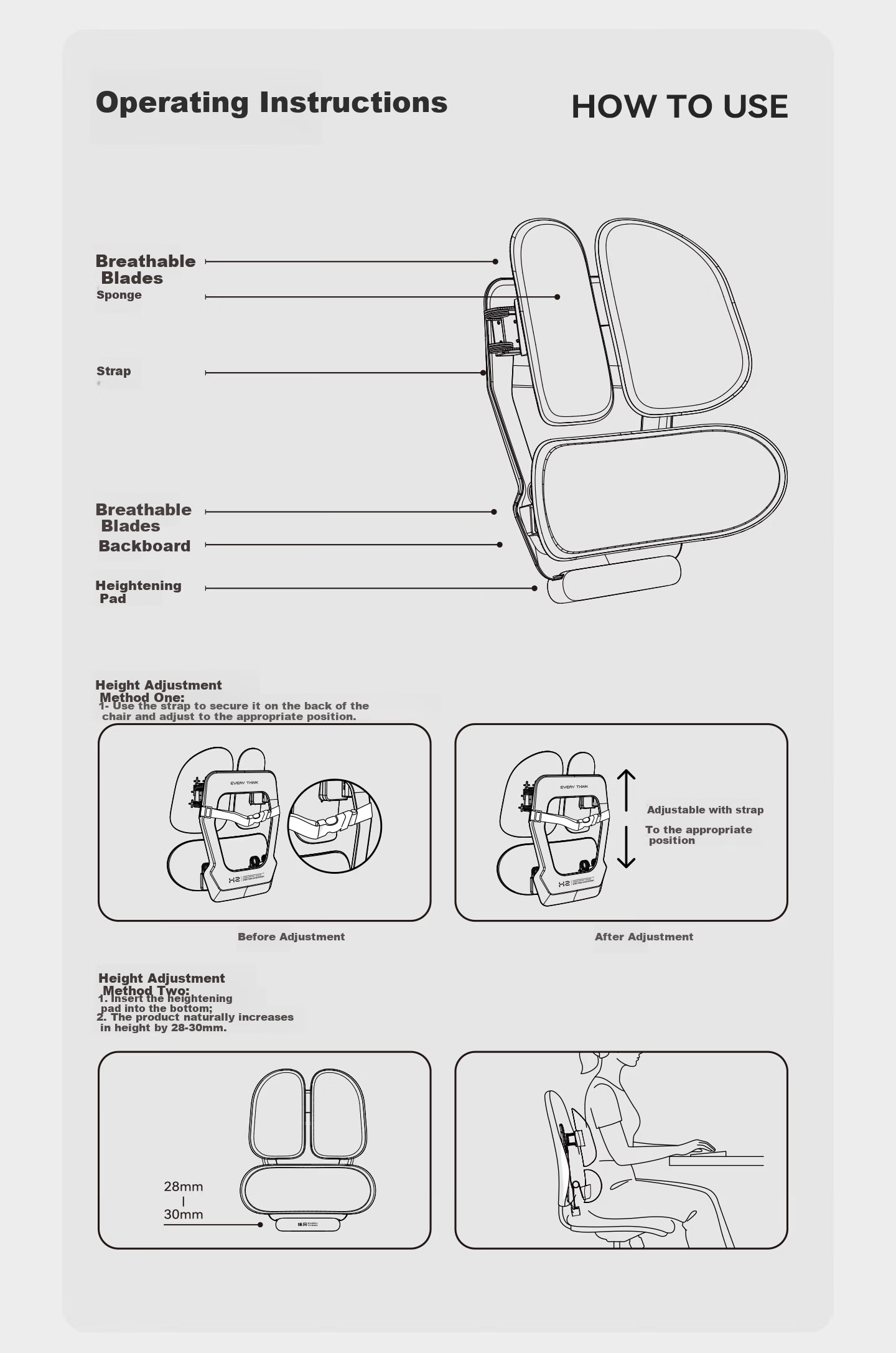 Sleeping Hole Pivot Lumbar Support Waist Protector Ergonomic Lumbar Cushion Seat Pad Office Chair Backrest Car Seat Cushion 19