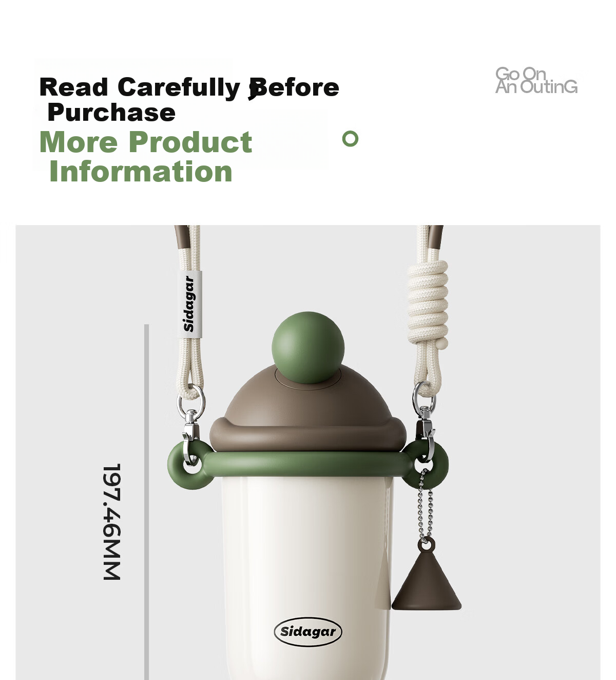 Shidajia Insulated Water Bottle for Women Outdoor Portable Straw High-Quality Seamless Liner Student Coffee Cup 20