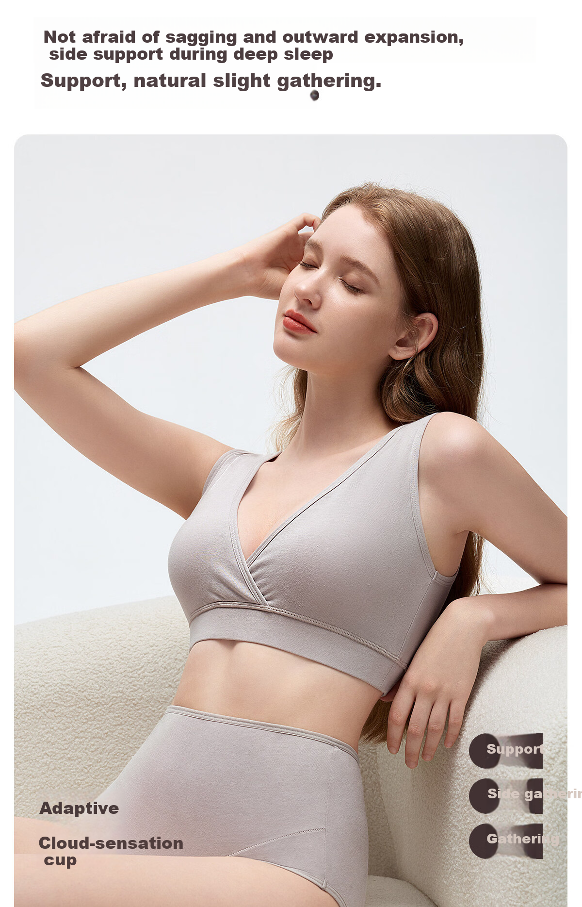 JOYNCLEON Deep Sleep PRO2.0 Nursing Bra Postpartum Maternity Wireless Bra 2-Pack jwx198126 8