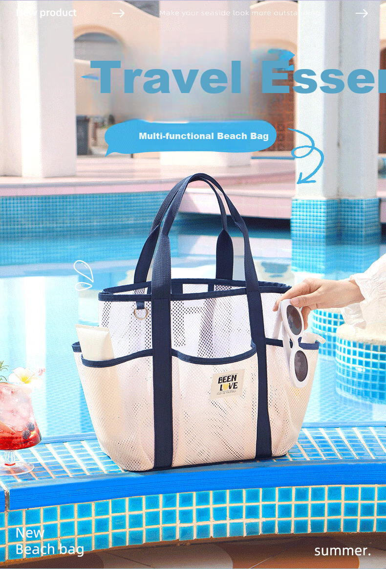 Kelorock Large Capacity Compartmentalized Portable Swimming Bag Toiletry Storage Bag Bathroom Beach Outdoor Camping Bag 1