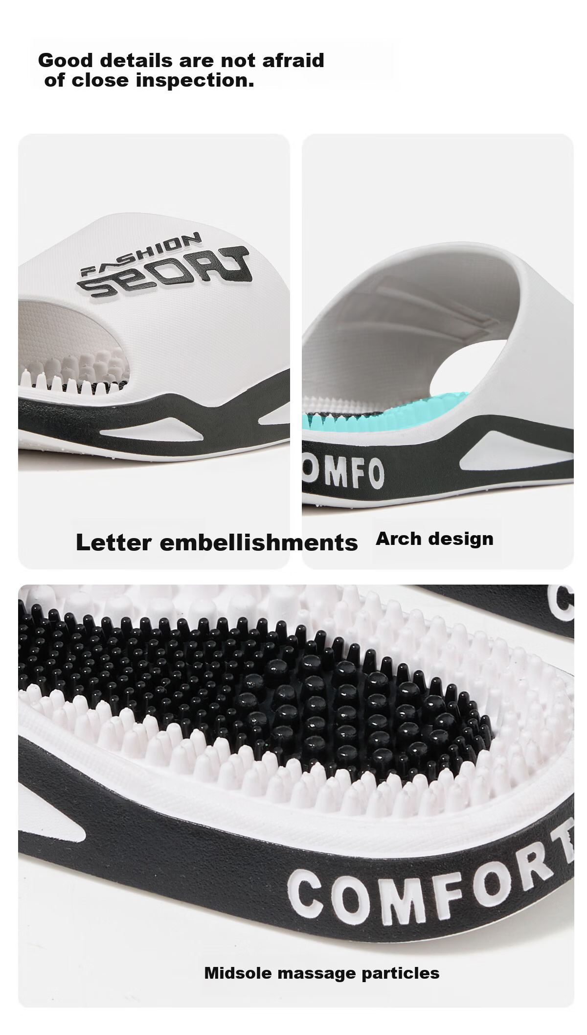 Grace Men's Massage Slippers Summer 2026 New Indoor Home Foot Acupoint Bath Non-Slip Cool Slippers for Men 5