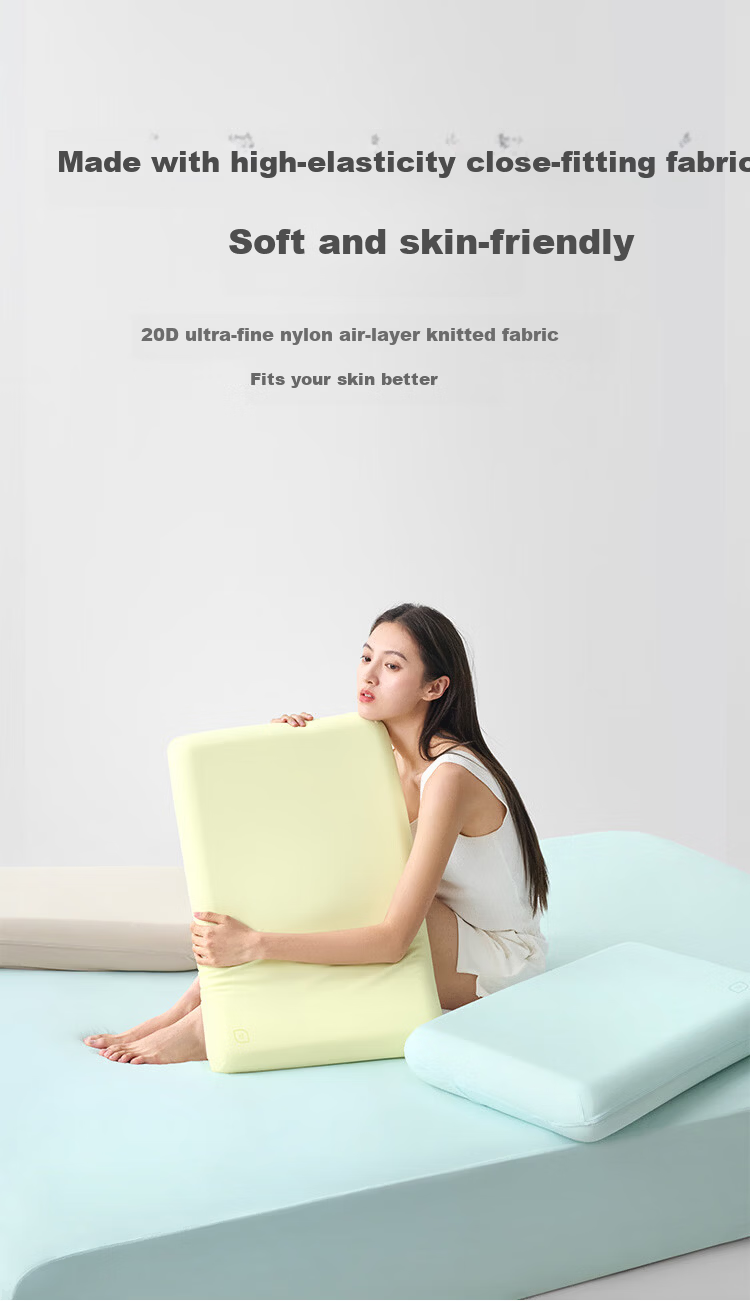 JD Jingzao infit Comfort Sleep Pillowcase Ultra-Soft High-Elastic Double-Sided Knit National Standard Class A Antibacterial Multi-Size Adaptable Energy Blue 4
