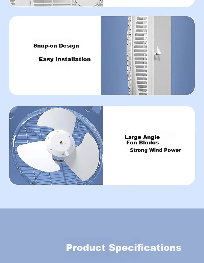 AUX Ceiling Fan Integrated Embedded Remote Control Kitchen Ceiling Fan 14