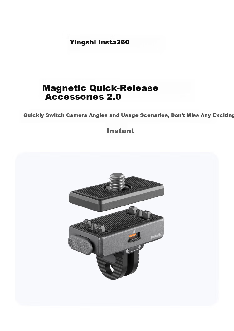 Insta360 Universal Magnetic Quick Release Accessory 2.0 (Compatible with Ace Series/X Series) 1