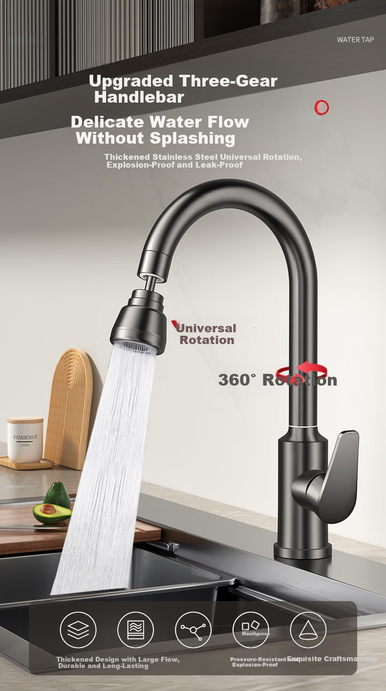 Baihan Kitchen Faucet Hot and Cold Household Sink Faucet for Washing Vegetables and Dishes 1