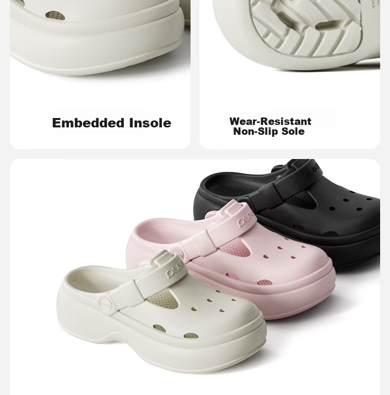 Puxi Soft Sole Hollow Light-Reflective EVA Summer 2026 Women's Sandals Outdoor Beach Closed-Toe Slippers 19