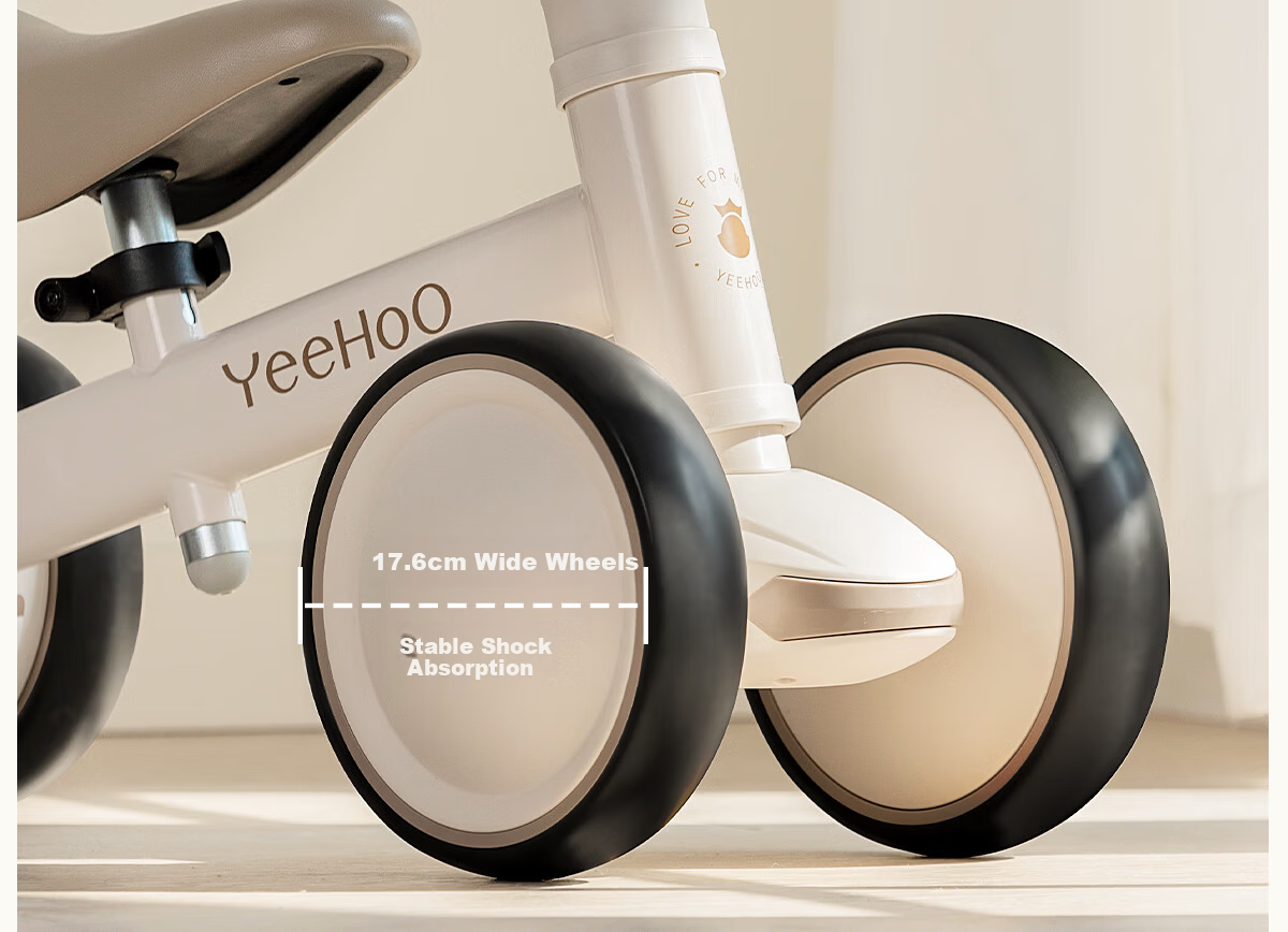YEEHOO Kids Balance Bike 1-6 Years Toddler Anti-Tip Four-Wheel Walking Learning Bike Birthday Gift 19