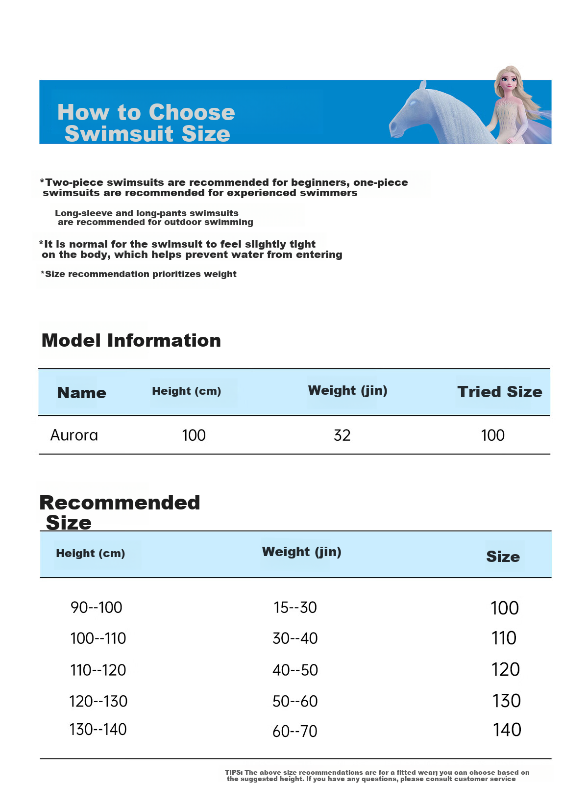 Disney Kids Girls Toddler One-Piece Baby Swimsuit D36021S2G Blue Size 120 5