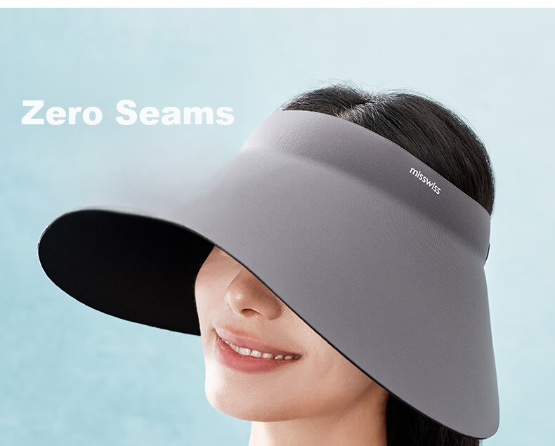 MissWiss QI Wei Style Sun Protection Hat UV Protection Sunshade Hat Open Top Sun Hat Coconut Brown 17