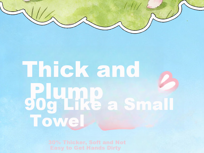 Deyou Hanging Ultra-Thick Facial Towel 150 Sheets * 3 Packs Disposable Soft Cotton Makeup Remover Wipes Dual-Use Dry and Wet XL Size 4