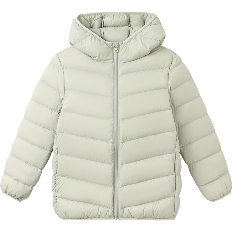 BALABALA Kids Children's Ribbed Down Jacket Boys Girls Parent-Child Lightweight Liner 2025 New Winter Coat