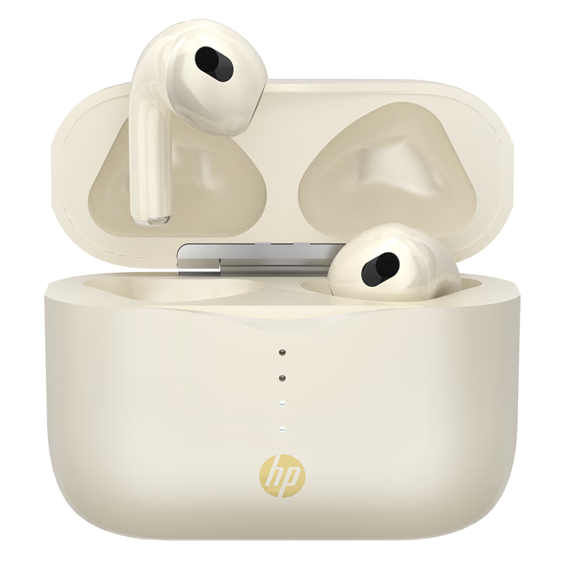 HP H23ASE In-Ear Bluetooth Earphones Bluetooth 5.3 Long Battery Life Sports Music Earbuds Compatible with Huawei Apple Xiaomi Vivo Milk Tea Color