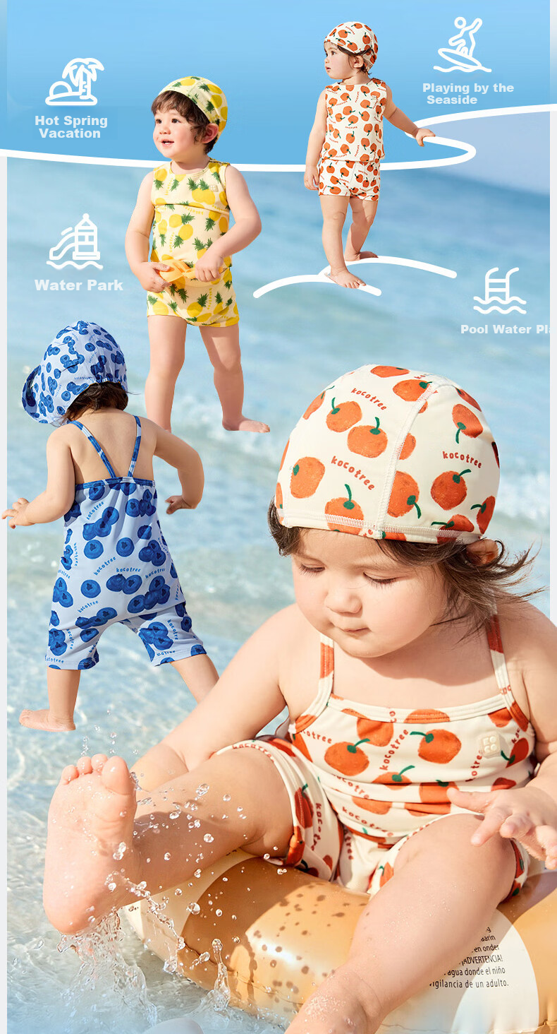 Kocotree KK Tree Baby UV Protection One-Piece Swimsuit for Infants and Toddlers 23