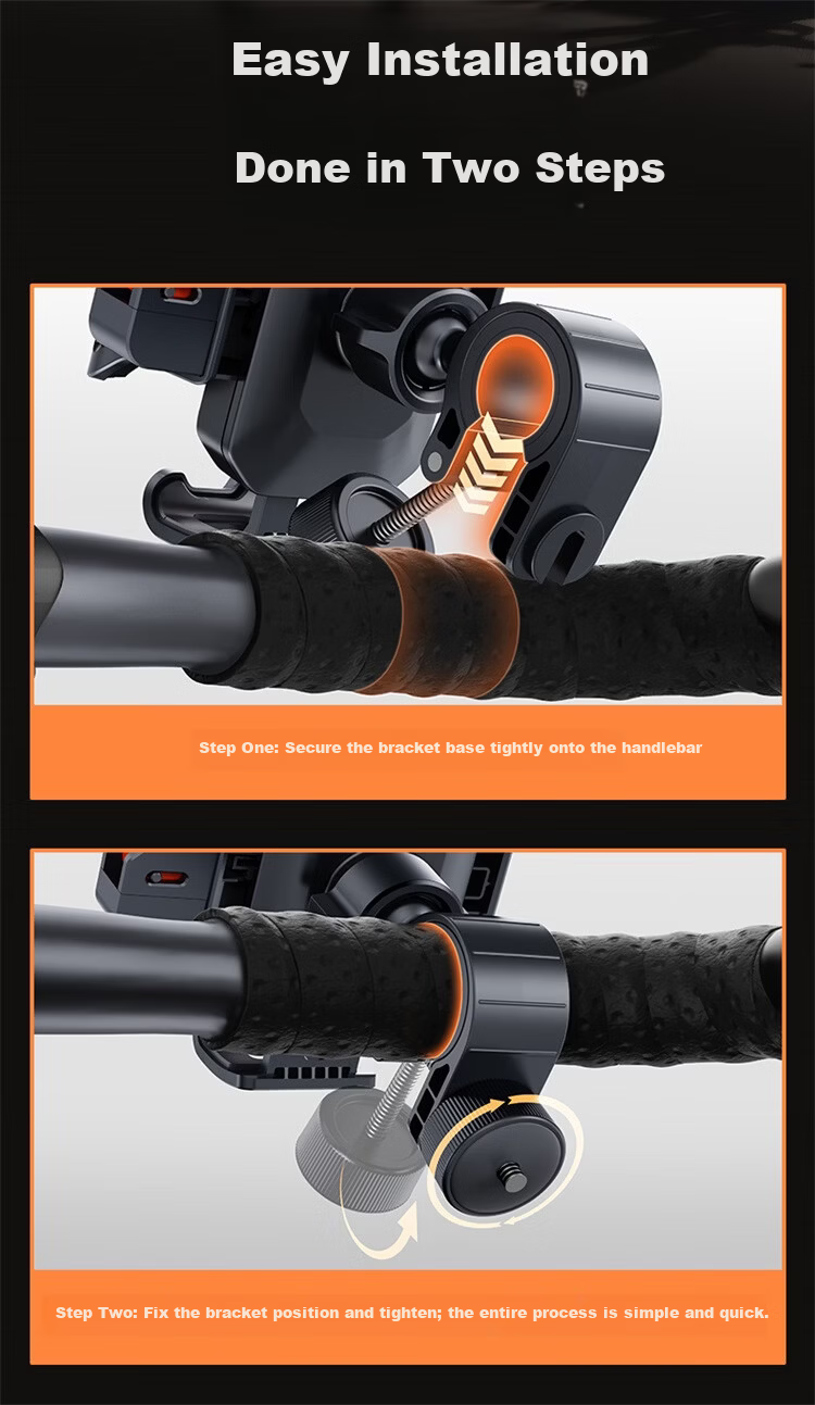 BASEUS Mobile Phone Holder for Electric Bike Riders Bicycle Road Bike Motorcycle Navigation Phone Mount 16