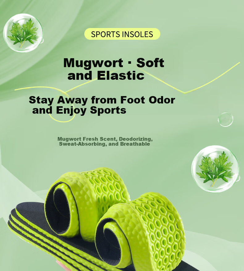 3515 Men's Sports Insoles Anti-Fatigue Antibacterial Odor-Resistant Thickened Shock Absorption Breathable Sweat-Absorbing Non-Stuffy Summer Military Training 1