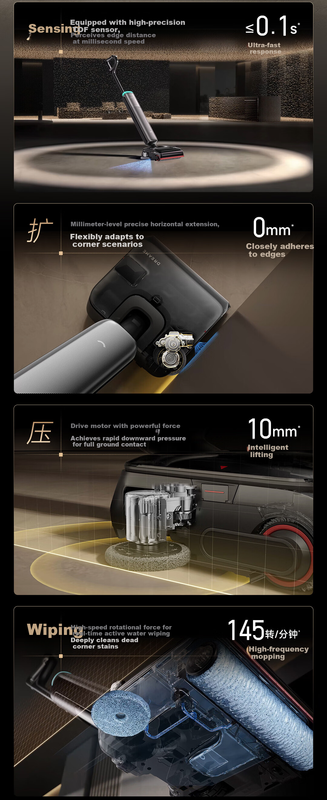 Dreame T70 Ultra Floor Washer with Edge Detection and Automatic Cleaning - 3-in-1 Vacuum, Mop, and Scrubber Robot 9