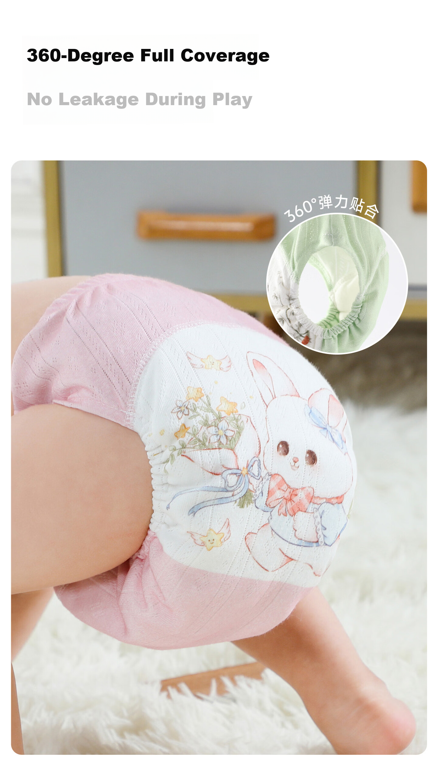 MamaGuo Diaper Training Pants Unisex Baby Toilet Training Pants Infant Underwear Summer Potty Training Pants 1-3 Years 4