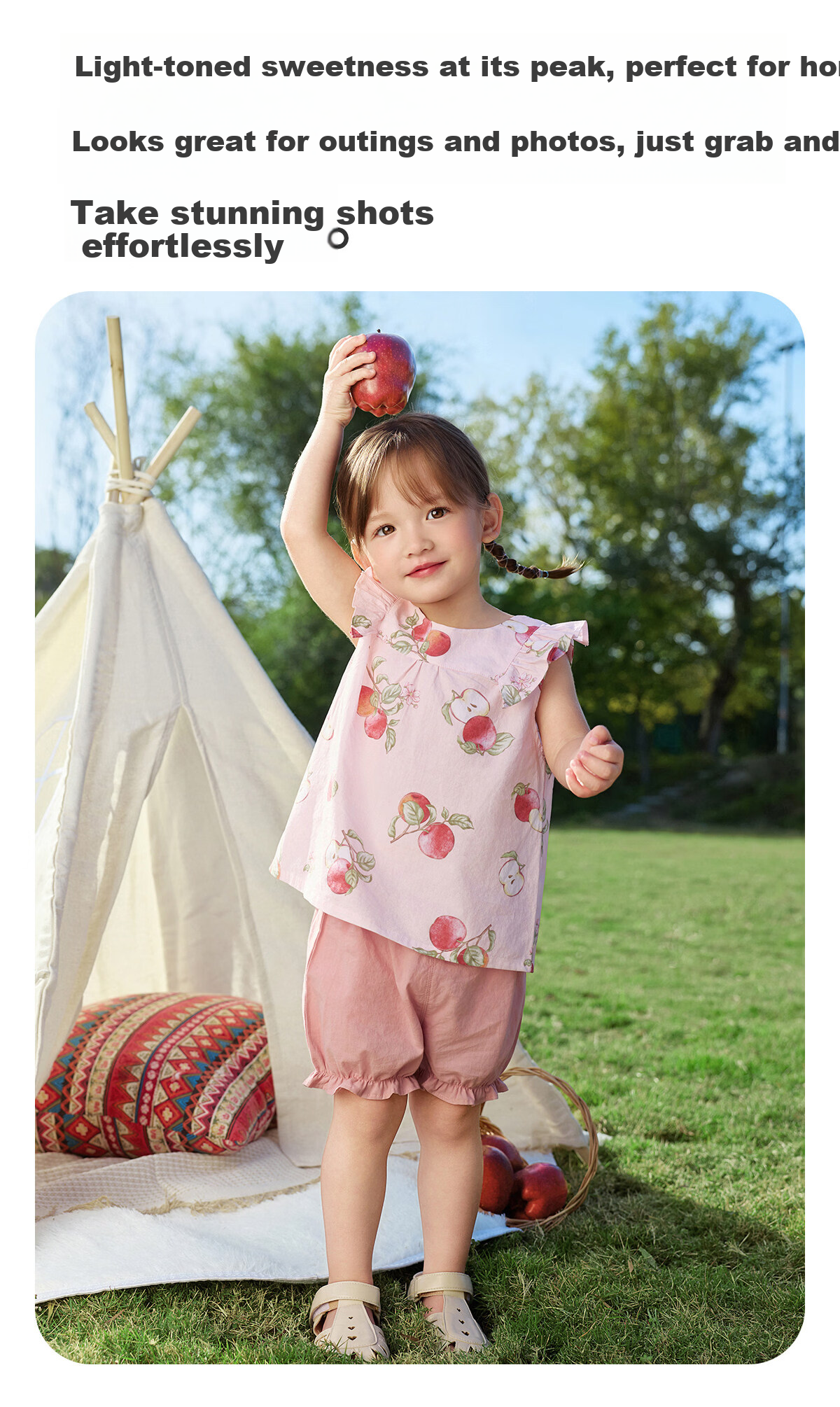 JOYNCLEON Girls Summer Outfit Children's Short Sleeve and Shorts Two-Piece Set Baby Clothes Summer Toddler Wear Jtz205667 14