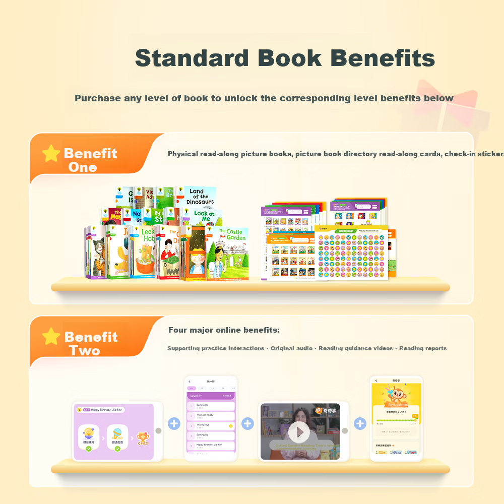 Kiki Oxford Reading Tree Graded Picture Books Campus Edition Expansion L1+-L3 Reading Pen Set Children's Day Gift