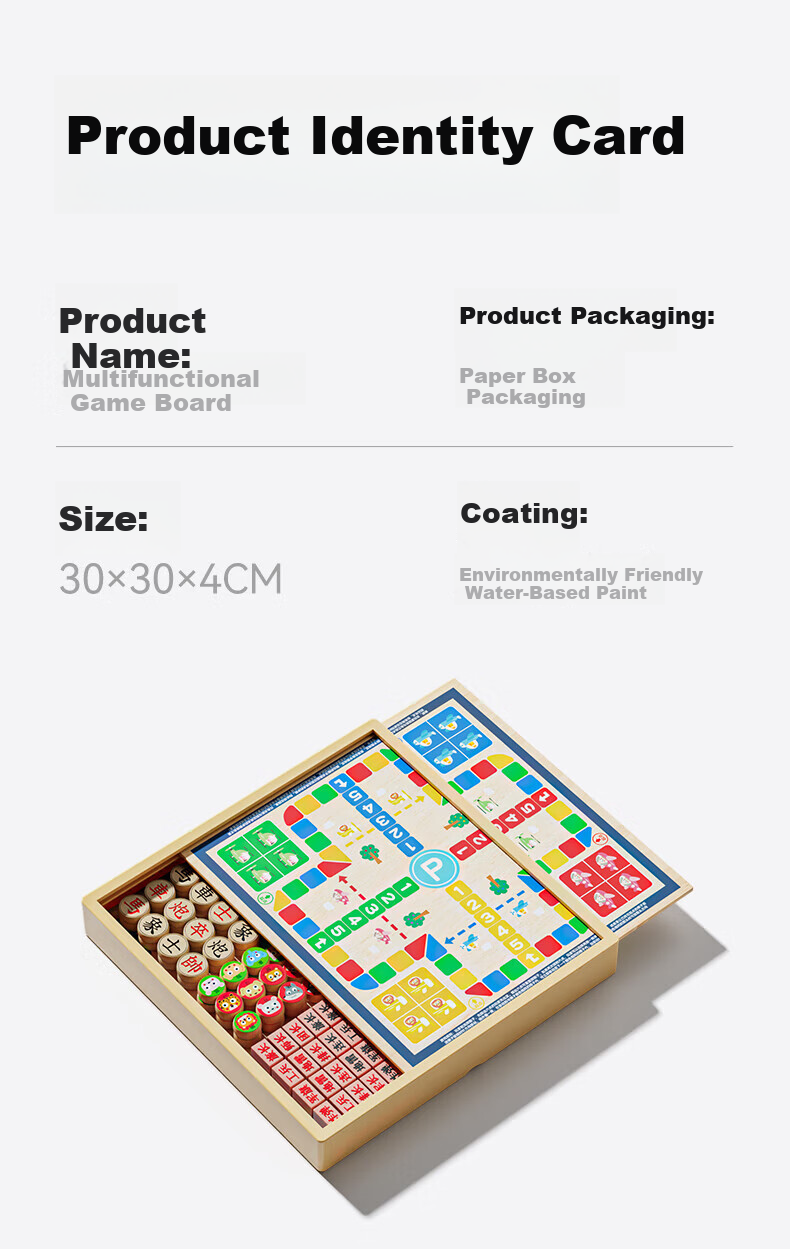 Floating Magnetic Multi-Functional Chessboard All-in-One Game Set Student Educational Toy Gomoku Children's Day Gift 17
