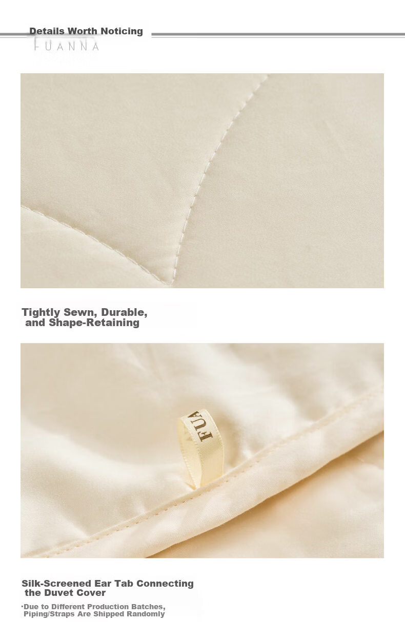 Fuanna Class A Cotton Summer Quilt 60s Pure Cotton Sateen Cooling Quilt All Cotton Air Conditioning Quilt Double Extra Large 230*229cm 7