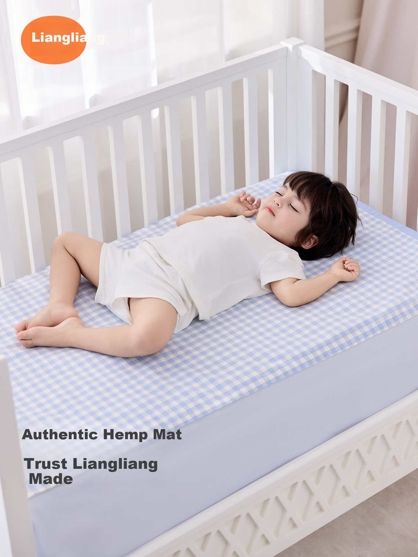 Liangliang Baby Cooling Mat Tencel Ramie Infant Toddler Newborn Cooling Mat Wild Grass 120*65cm 14