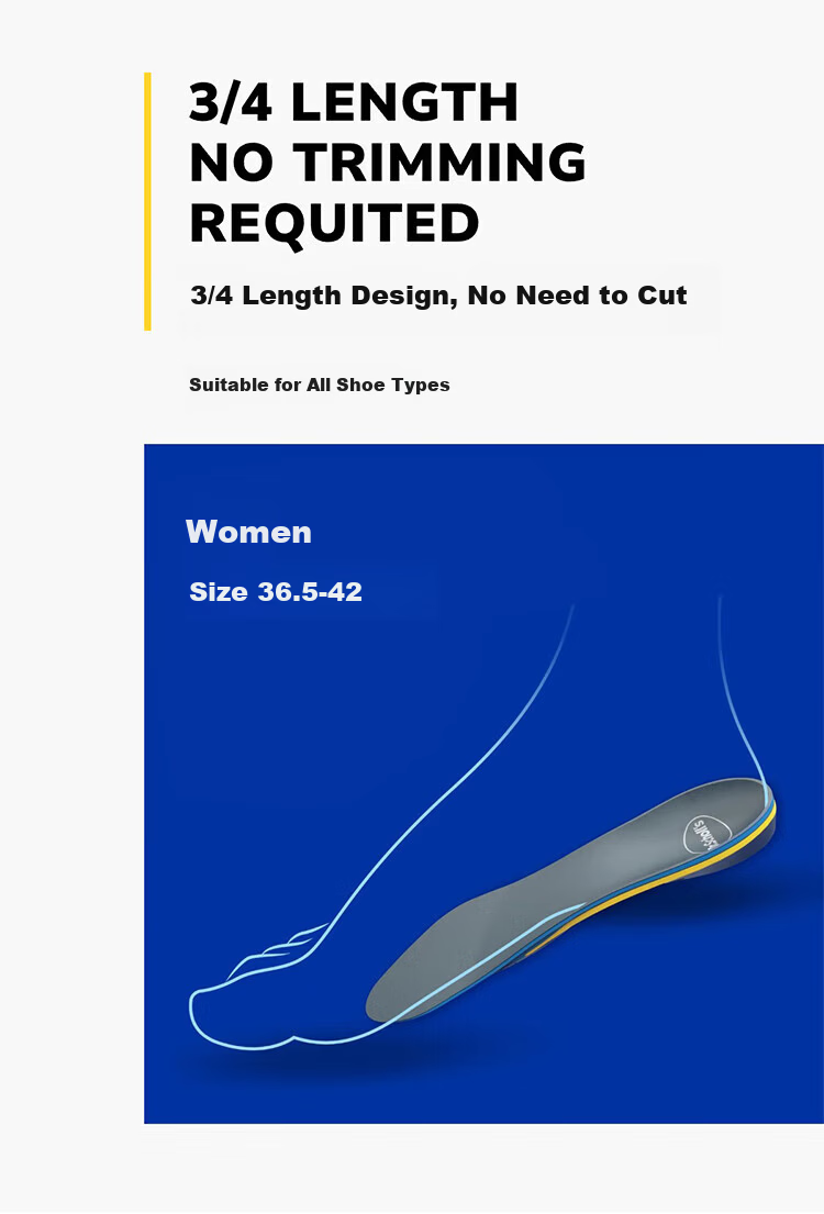 Dr. Scholl's US Imported Knee Joint Support Athletic Insoles Arch Support Soft Cushioned Shock Absorption Comfortable Long-Standing Relief 19