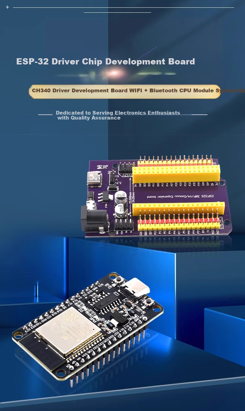 ZAVE ESP32 Development Board Type-C CH340 Original Module WiFi + Bluetooth Dual-Core CPU System Board Module 1