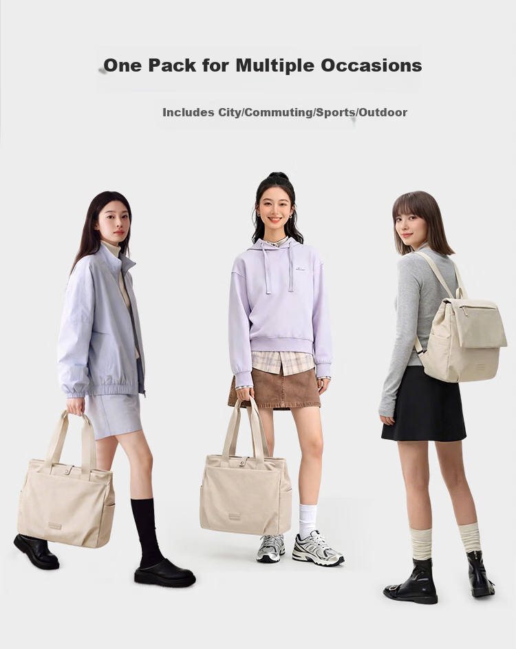 GOLF Casual Women's Backpack 14/16 Inch Laptop Bag Lightweight Shoulder Tote Travel Dual-Use School Bag 34