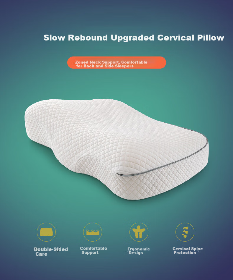 J.Sir Student Pillow for Ages 6-12, Spine Protection, Class A, Children's and Youth Dormitory Cervical Pillow, All-Season Universal 3