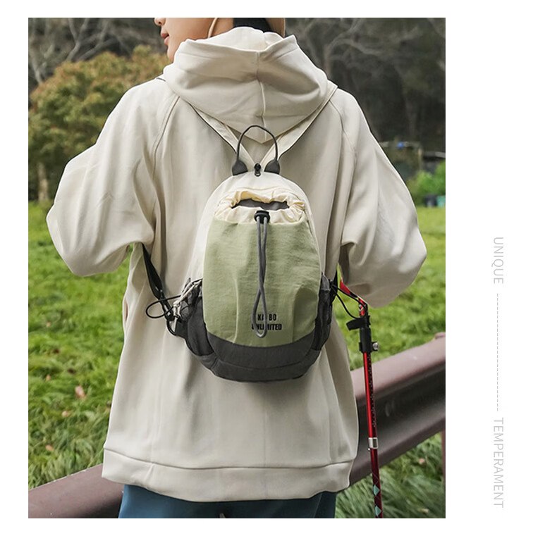 40,000km Lightweight Mini Multi-Purpose Backpack Travel Water Bottle Bag Outdoor Hiking Cycling Camping Casual Small Backpack Chest Bag 11