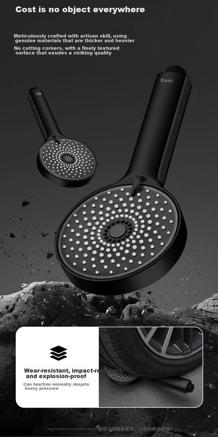 Del 28-Year Brand High-Pressure Shower Head Bathroom Large Water Flow Handheld Showerhead 335 Model 8