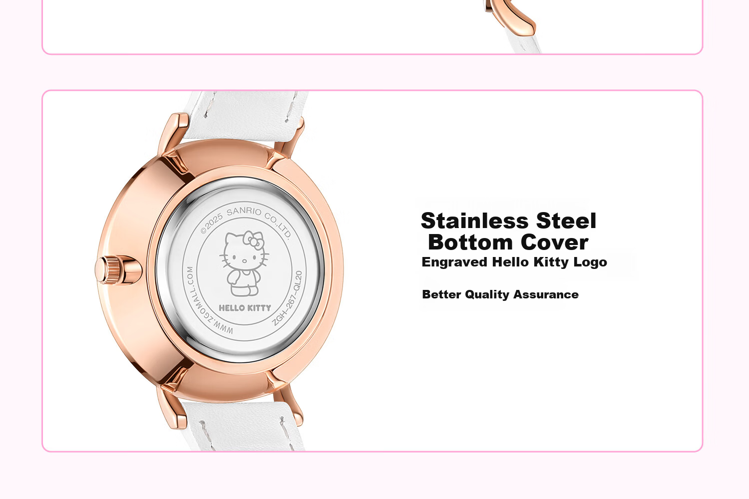 Hello Kitty Girls' Watch Student Dual Calendar Luminous Waterproof Kids' Watch for Elementary and Middle School Girls Exam Wristwatch 21