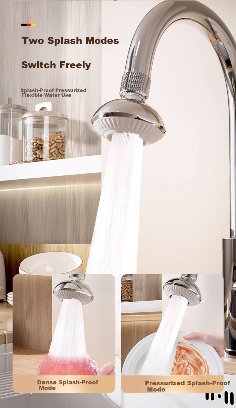 HOMK German Kitchen Faucet Splash-Proof Multi-Functional Aerator Filter Booster 7