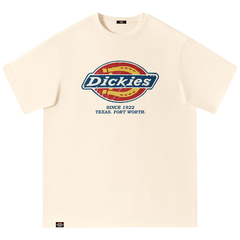 Dickies Dikushe Pure Cotton Short Sleeve T-Shirt Women 2026 New Classic Loose Slim Summer Top C