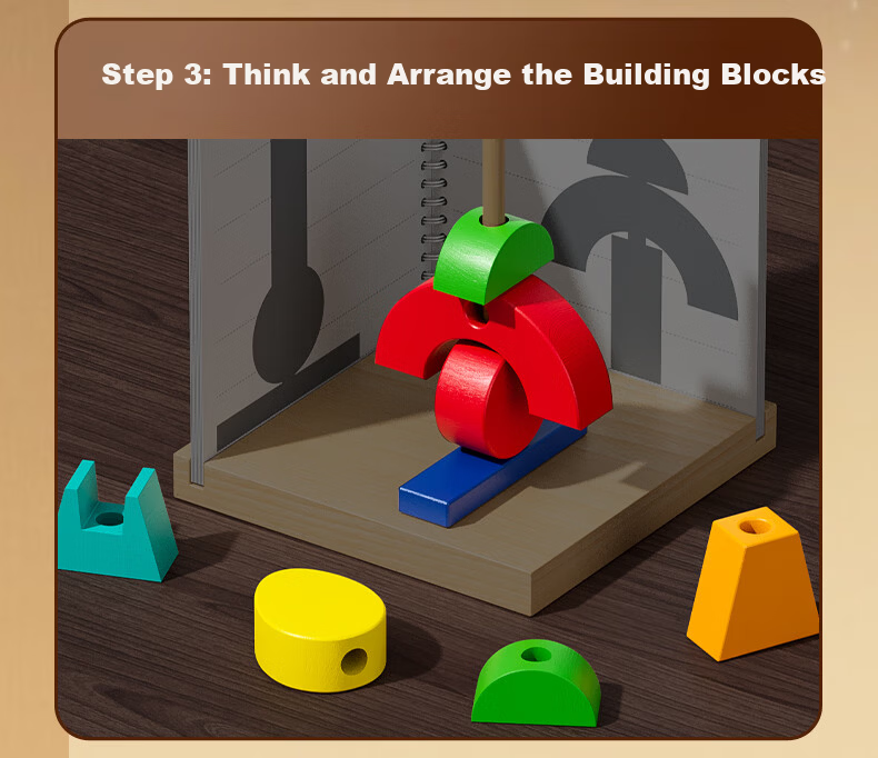 Genius Path 3D Holographic Projection Logic Brain Thinking Training Blocks for Ages 0-3 - Children's Day Educational Toy 6
