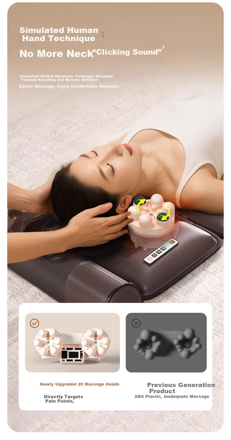 AUX Fully Automatic Kneading Massage Cushion C12 (Upgraded 8-Disc Massage) Multifunctional Home Full-Body Recliner Massage Chair for Waist, Back, and Legs – Birthday Gift for Parents 7