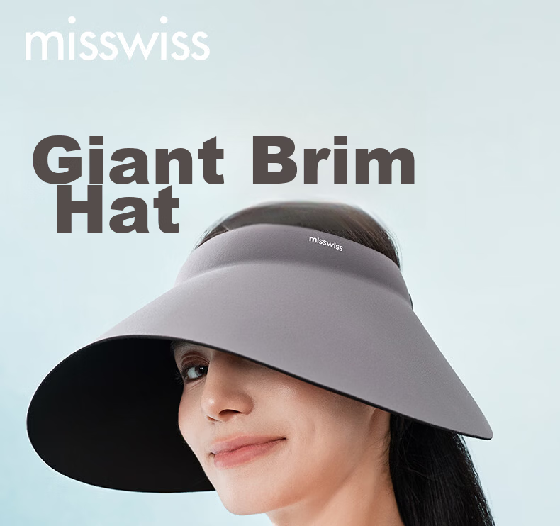 MissWiss QI Wei Style Sun Protection Hat UV Protection Sunshade Hat Open Top Sun Hat Coconut Brown 1
