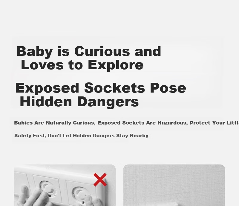 Scoornest Child Safety Socket Cover Electrical Outlet Protector Baby Plug Hole Guard Switch Panel Safety Cap 4