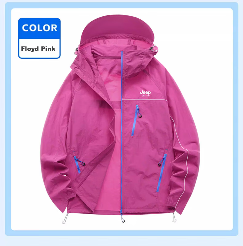 JEEP SPIRIT Unisex Summer Outdoor Lightweight Breathable Cooling Sun Protection Jacket Casual Fishing Sunproof Coat 12