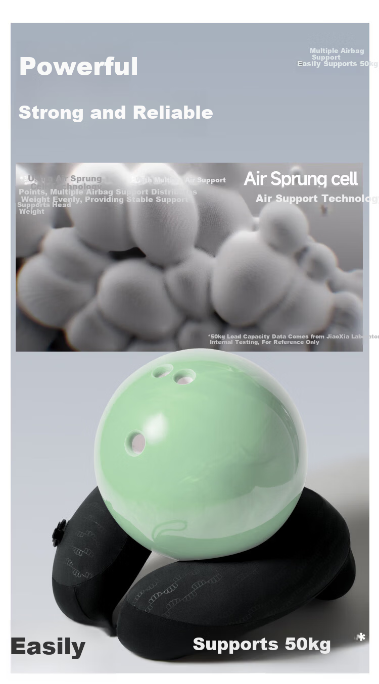 Beneunder Inflatable U-Shaped Neck Pillow Outdoor Travel Portable Full Support Neck Cushion LC612 9