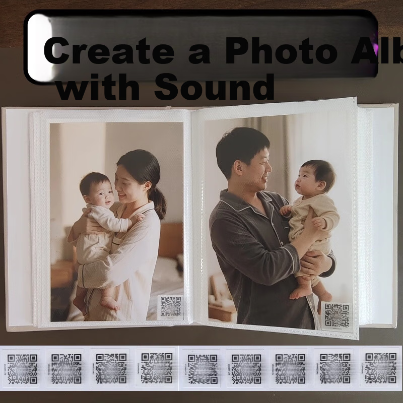 Shushan Recording Sticker QR Code Recording Card Greeting Card Creative Gift Confession Birthday Handmade DIY Qixi Festival Gift 2