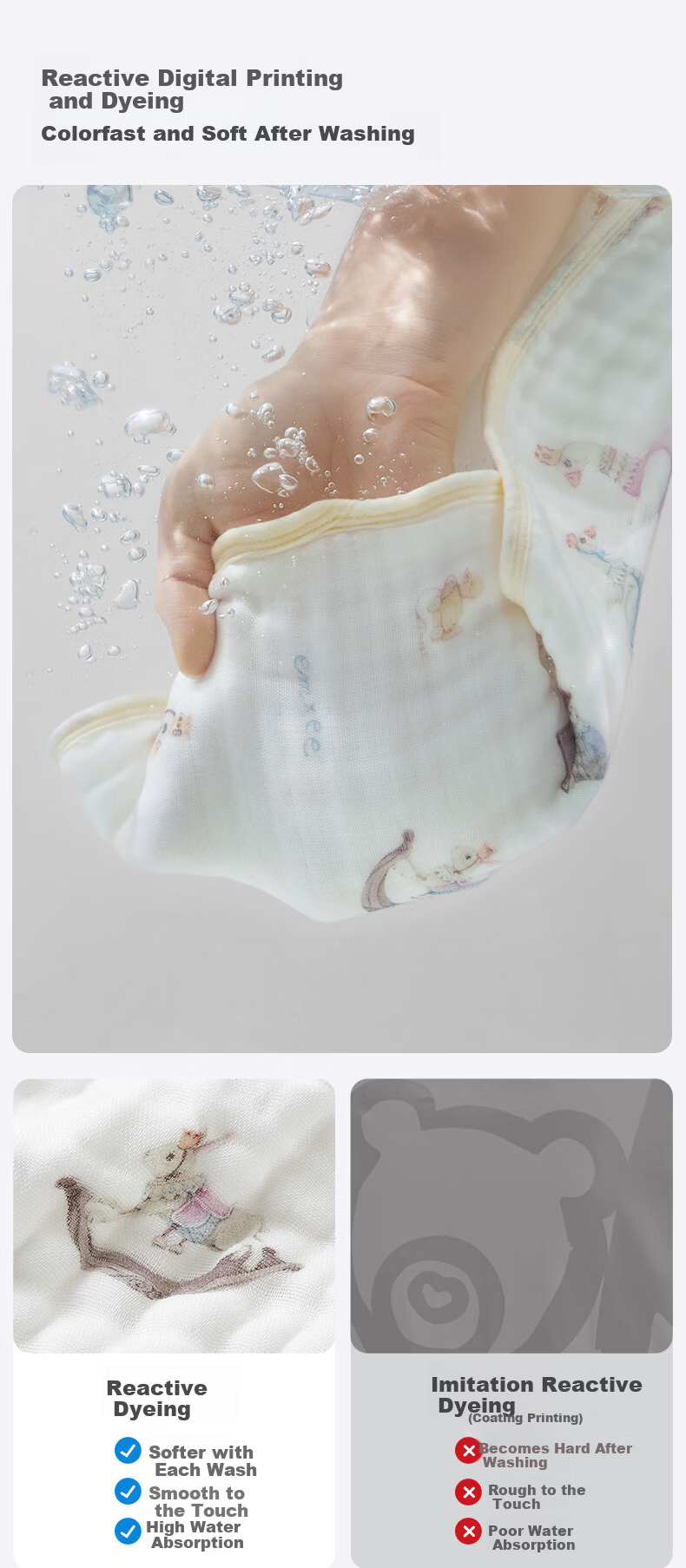 EMXEE Baby Gauze Cloud Pillow Newborn Breathable Pillowcase Anti-Spit-Up Four Seasons Universal Class A Pillow Ocean Adventure 18
