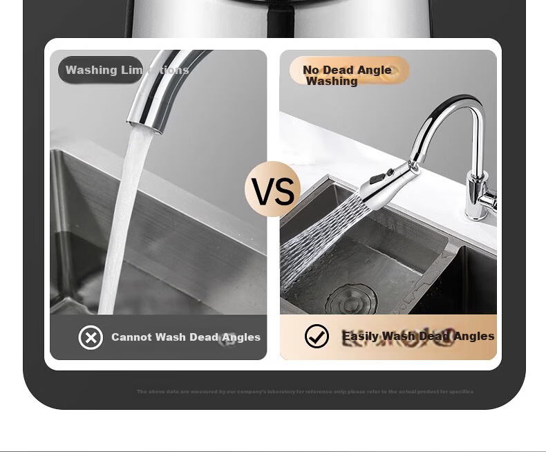 X-GRKE Germany Kitchen Faucet Splash Head Extender All-Copper Universal Connector 720° Kitchen Faucet FZ-01 14