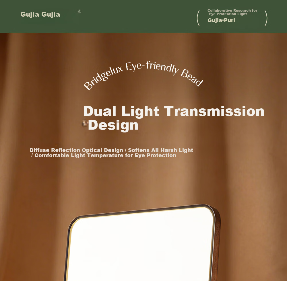 GUJIA LED Ceiling Light, Simple Backlit Eye Protection, Suitable for Living Room And Bedroom, 50cm Square-Shaped - Three Colors [Installation Included] 5