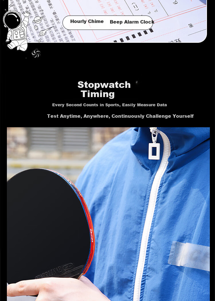COJR Middle and High School Student Stopwatch Watch Boys Electronic Sports Waterproof Luminous 7