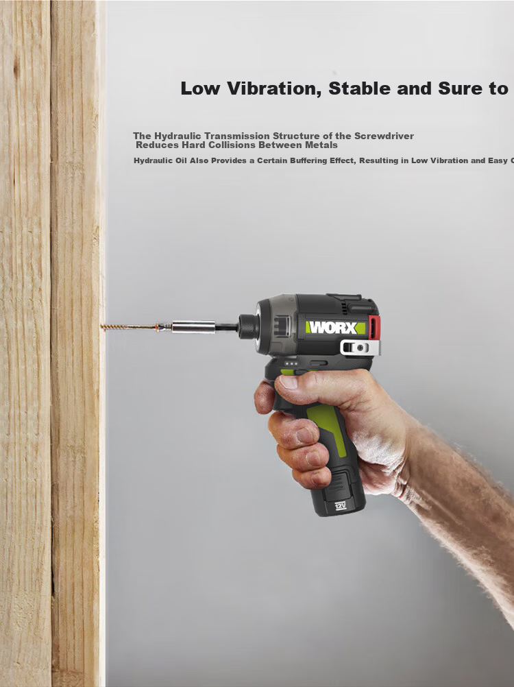 WORX 12V Hydraulic Screwdriver WU138 (2.5AH Dual Battery) Brushless Impact Driver Cordless Electric Screwdriver Drill 5