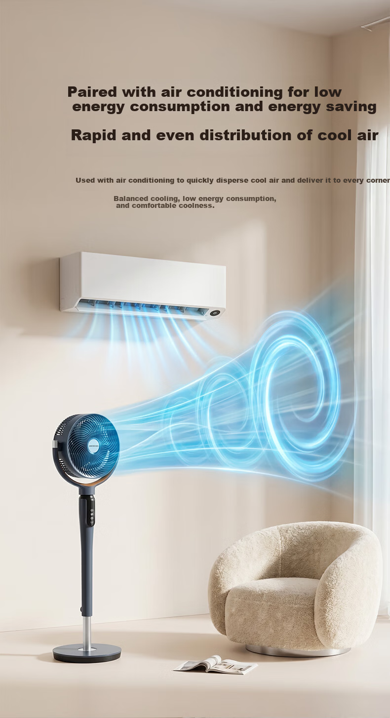 Qinyuan [Hot New Product] Mufeng Series DC Inverter Fan Air Circulation Floor Fan Home Integrated Adjustable Soft Breeze Silent Purification Electric Fan CF-311A 7