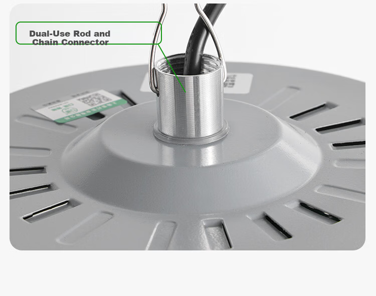 Biuyum LED Industrial Workshop Light Factory Warehouse High Power 200W Pendant Chain Mining Lamp White Light 14